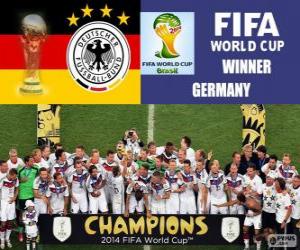 yapboz Almanya, dünya şampiyonu. Brezilya 2014 Dünya Kupası